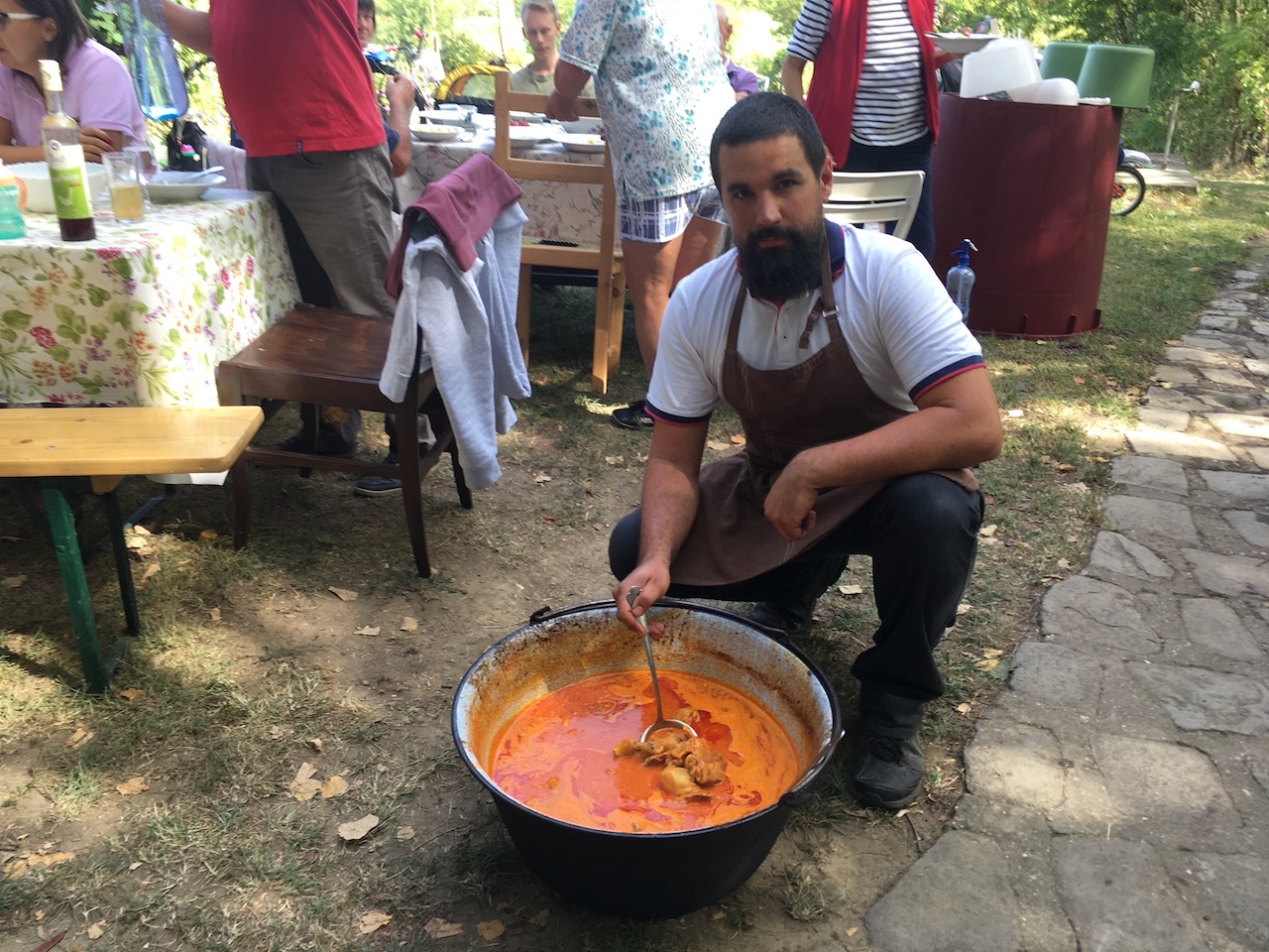 Cooking Goulash at Vaskapu